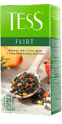 Чай в пакетиках ТЕСС Flirt зеленый , 25 пакетиков фото 3494