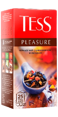 Чай в пакетиках ТЕСС pleasure черный , 25 пакетиков фото 3493