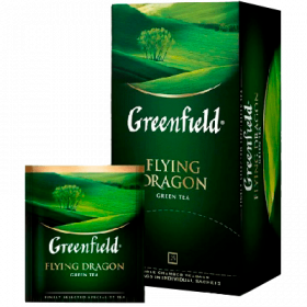 Чай в пакетиках GREENFIELD Flying Dragon зеленый, 25 пакетиков фото 3488
