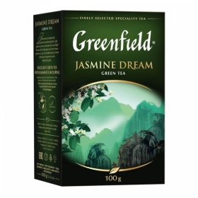 Чай GREENFIELD Jasmine Dream зеленый листовой, 100 г фото 1823