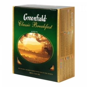 Чай GREENFIELD Classic Breakfast черный, 100 пакетиков фото 1831